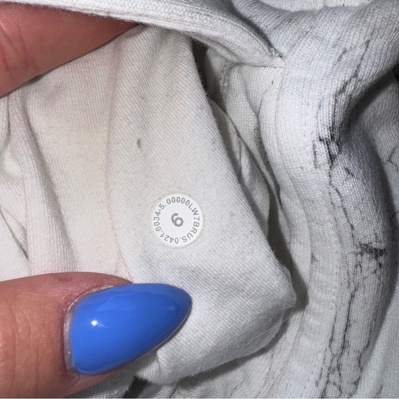 Lululemon Inner Glow High-Rise Shorts 3 Women’s 6 White Marble Pattern - Picture 6 of 6